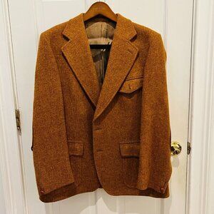 Dunn & Co Harris Tweed made in England men's vintage jacket coat size 38